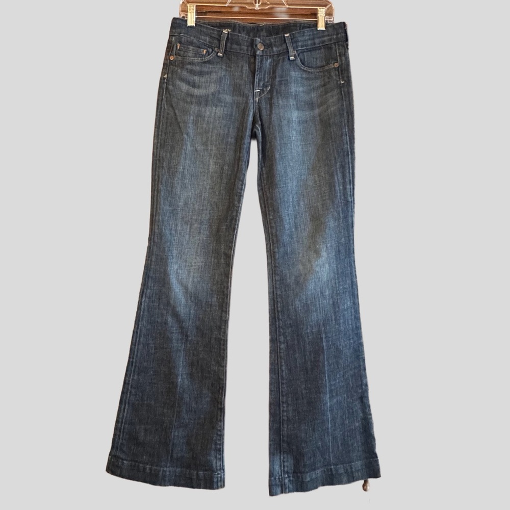 Citizens of Humanity Dunaway Stretch Low Waist Full Leg Flare Jeans
